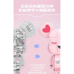 JAKI JK6250-2 6250-2 JK6250-3 6250-3 JK6250-4 6250-4 JK6250-1 6250-1 non  SÁNG TẠO HỢP THỜI TRANG DỤNG CỤ THU HÚT GẤU TỪ TÍNH bộ đồ chơi xếp lắp ráp ghép mô hình