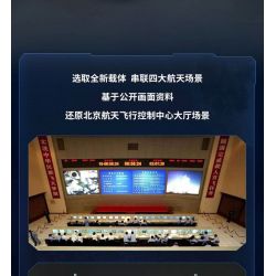 KEEPPLEY K10225 10225 non  CÁC SỰ KIỆN CHÍNH CỦA DỰ ÁN DU HÀNH VŨ TRỤ CÓ NGƯỜI LÁI TRUNG QUỐC bộ đồ chơi xếp lắp ráp ghép mô hình City Thành Phố