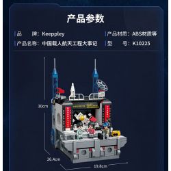KEEPPLEY K10225 10225 non  CÁC SỰ KIỆN CHÍNH CỦA DỰ ÁN DU HÀNH VŨ TRỤ CÓ NGƯỜI LÁI TRUNG QUỐC bộ đồ chơi xếp lắp ráp ghép mô hình City Thành Phố