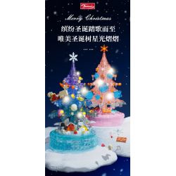 DOMICHA D1003 1003 non  HỘP NHẠC BẢN TÌNH CA MÙA ĐÔNG bộ đồ chơi xếp lắp ráp ghép mô hình Creator Sáng Tạo 488 khối