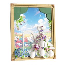 DOMICHA D3004 3004 non  ĐÊM NAY GIỐNG NHƯ MỘT GIẤC MƠ KHUNG ẢNH QUẦN ÁO VÁY CƯỚI TRONG bộ đồ chơi xếp lắp ráp ghép mô hình Arts & Crafts TONIGHT LIKE A DREAM 655 khối