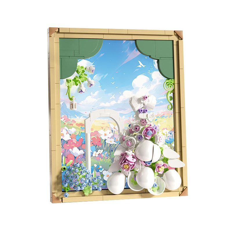 DOMICHA D3004 3004 non  ĐÊM NAY GIỐNG NHƯ MỘT GIẤC MƠ KHUNG ẢNH QUẦN ÁO VÁY CƯỚI TRONG bộ đồ chơi xếp lắp ráp ghép mô hình Arts & Crafts TONIGHT LIKE A DREAM 655 khối