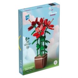 ZUANMA 101-13 non  ĐỖ QUYÊN bộ đồ chơi xếp lắp ráp ghép mô hình Creator RHODODENDRON SIMSII PLANCH Sáng Tạo 926 khối