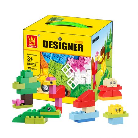 WANGE LIGAO DR.LUCK D58232 58232 non  HẠT LỚN bộ đồ chơi xếp lắp ráp ghép mô hình  Khối Lớn 72 khối