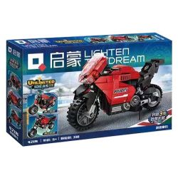 QMAN ENLIGHTEN KEEPPLEY 42114 non  Ý TƯỞNG TUYỆT VỜI KHÔNG GIỚI HẠN XE MÁY TĂNG TỐC bộ đồ chơi xếp lắp ráp ghép mô hình Creator Sáng Tạo 338 khối