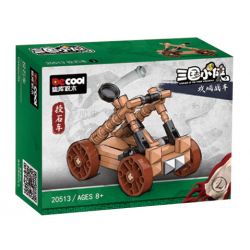 DECOOL BRICKCOOL 20513 non  ANH HÙNG TAM QUỐC XE CÔNG THÀNH 6 LOẠI CHỞ QUÂN MÁY BẮN ĐÁ BALLISTA THANG VÀ TRÊN CAO bộ đồ chơi xếp lắp ráp ghép mô hình Three Kingdoms Tam Quốc Diễn Nghĩa