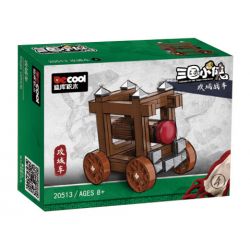 DECOOL BRICKCOOL 20513 non  ANH HÙNG TAM QUỐC XE CÔNG THÀNH 6 LOẠI CHỞ QUÂN MÁY BẮN ĐÁ BALLISTA THANG VÀ TRÊN CAO bộ đồ chơi xếp lắp ráp ghép mô hình Three Kingdoms Tam Quốc Diễn Nghĩa