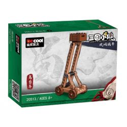 DECOOL BRICKCOOL 20513 non  ANH HÙNG TAM QUỐC XE CÔNG THÀNH 6 LOẠI CHỞ QUÂN MÁY BẮN ĐÁ BALLISTA THANG VÀ TRÊN CAO bộ đồ chơi xếp lắp ráp ghép mô hình Three Kingdoms Tam Quốc Diễn Nghĩa