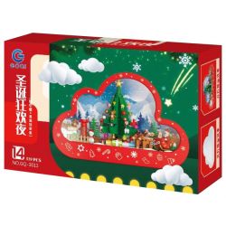 GOQI GQ-3011 3011 GQ3011 non  ĐÈN GƯƠNG ĐÁM MÂY GQ HÌNH ẢNH TRONG ĐÊM LỄ HỘI GIÁNG SINH bộ đồ chơi xếp lắp ráp ghép mô hình Creator Sáng Tạo 539 khối