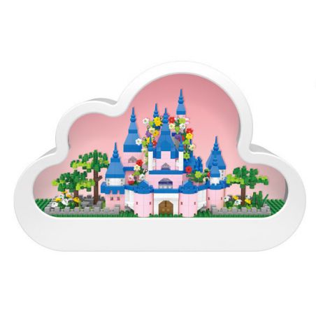 GOQI GQ-3007 3007 GQ3007 non  ĐÈN GƯƠNG ĐÁM MÂY GQ NGỦ CLOUD CASTLE YUNTAI STORY bộ đồ chơi xếp lắp ráp ghép mô hình 833 khối