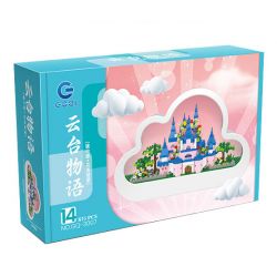 GOQI GQ-3007 3007 GQ3007 non  ĐÈN GƯƠNG ĐÁM MÂY GQ NGỦ CLOUD CASTLE YUNTAI STORY bộ đồ chơi xếp lắp ráp ghép mô hình 833 khối