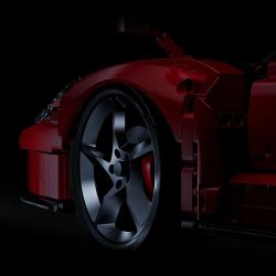 LINGRUI MODEL JIMU LIANGPIN 10523 non  XE THỂ THAO tỷ lệ 1:8 bộ đồ chơi xếp lắp ráp ghép mô hình  SPORTS CAR Kỹ Thuật Công Nghệ Cao Mô Hình Phương Tiện 4301 khối