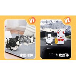 JIESTAR 58109 non  THIÊN ĐƯỜNG THÚ CƯNG DỄ THƯƠNG 6 LOẠI MÈO XIÊM RAGDOLL BÒ MAY MẮN CAM ĐUÔI CỤT bộ đồ chơi xếp lắp ráp ghép mô hình Creator PET PARADISE Sáng Tạo 627 khối
