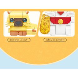 JIESTAR 58109 non  THIÊN ĐƯỜNG THÚ CƯNG DỄ THƯƠNG 6 LOẠI MÈO XIÊM RAGDOLL BÒ MAY MẮN CAM ĐUÔI CỤT bộ đồ chơi xếp lắp ráp ghép mô hình Creator PET PARADISE Sáng Tạo 627 khối