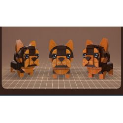 JIESTAR 37300 non  THIÊN ĐƯỜNG THÚ CƯNG DỄ THƯƠNG 6 LOẠI YORKSHIRE TERRIER SHIBA INU PUG SÓC HUSKY CORGI bộ đồ chơi xếp lắp ráp ghép mô hình Creator PET PARADISE Sáng Tạo 661 khối