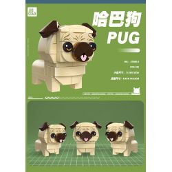 JIESTAR 37300 non  THIÊN ĐƯỜNG THÚ CƯNG DỄ THƯƠNG 6 LOẠI YORKSHIRE TERRIER SHIBA INU PUG SÓC HUSKY CORGI bộ đồ chơi xếp lắp ráp ghép mô hình Creator PET PARADISE Sáng Tạo 661 khối