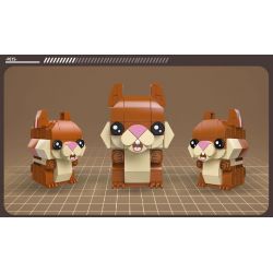 JIESTAR 37300 non  THIÊN ĐƯỜNG THÚ CƯNG DỄ THƯƠNG 6 LOẠI YORKSHIRE TERRIER SHIBA INU PUG SÓC HUSKY CORGI bộ đồ chơi xếp lắp ráp ghép mô hình Creator PET PARADISE Sáng Tạo 661 khối