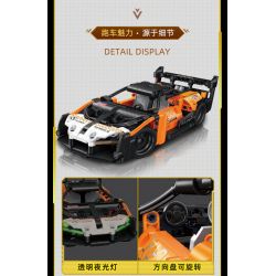 GUDI 70101 non  CÔNG NGHỆ SIÊU TÍCH LŨY ĐUA XE ĐIÊN CUỒNG GOD OF WAR SENNA GTR bộ đồ chơi xếp lắp ráp ghép mô hình  Kỹ Thuật Công Nghệ Cao Mô Hình Phương Tiện 332 khối