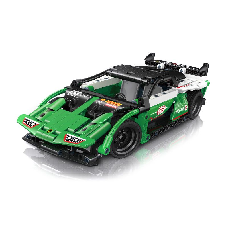 GUDI 70102 non  CÔNG NGHỆ SIÊU TÍCH LŨY ĐUA XE ĐIÊN CUỒNG GREEN SHADOW BULL EVO2 tỷ lệ 1:18 bộ đồ chơi xếp lắp ráp ghép mô hình  Kỹ Thuật Công Nghệ Cao Mô Hình Phương Tiện 325 khối