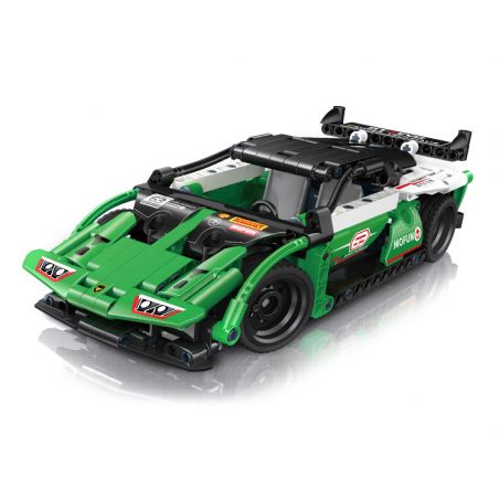 GUDI 70102 non  CÔNG NGHỆ SIÊU TÍCH LŨY ĐUA XE ĐIÊN CUỒNG GREEN SHADOW BULL EVO2 tỷ lệ 1:18 bộ đồ chơi xếp lắp ráp ghép mô hình  Kỹ Thuật Công Nghệ Cao Mô Hình Phương Tiện 325 khối