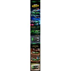 GUDI 70102 non  CÔNG NGHỆ SIÊU TÍCH LŨY ĐUA XE ĐIÊN CUỒNG GREEN SHADOW BULL EVO2 tỷ lệ 1:18 bộ đồ chơi xếp lắp ráp ghép mô hình  Kỹ Thuật Công Nghệ Cao Mô Hình Phương Tiện 325 khối