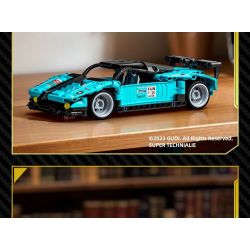 GUDI 70103 non  CÔNG NGHỆ SIÊU TÍCH LŨY ĐUA XE KÉO CON TRAI CỦA GIÓ GR tỷ lệ 1:18 bộ đồ chơi xếp lắp ráp ghép mô hình  Kỹ Thuật Công Nghệ Cao Mô Hình Phương Tiện 347 khối