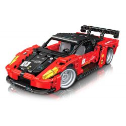 GUDI 70104 non  CÔNG NGHỆ SIÊU TÍCH LŨY ĐUA XE ĐIÊN CUỒNG BLAZING HORSE 488 tỷ lệ 1:18 bộ đồ chơi xếp lắp ráp ghép mô hình  Kỹ Thuật Công Nghệ Cao Mô Hình Phương Tiện 338 khối