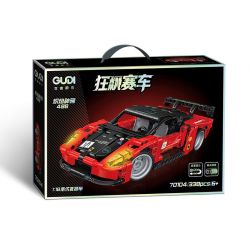 GUDI 70104 non  CÔNG NGHỆ SIÊU TÍCH LŨY ĐUA XE ĐIÊN CUỒNG BLAZING HORSE 488 tỷ lệ 1:18 bộ đồ chơi xếp lắp ráp ghép mô hình  Kỹ Thuật Công Nghệ Cao Mô Hình Phương Tiện 338 khối
