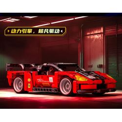 GUDI 70104 non  CÔNG NGHỆ SIÊU TÍCH LŨY ĐUA XE ĐIÊN CUỒNG BLAZING HORSE 488 tỷ lệ 1:18 bộ đồ chơi xếp lắp ráp ghép mô hình  Kỹ Thuật Công Nghệ Cao Mô Hình Phương Tiện 338 khối