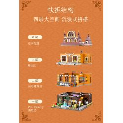 PANTASY 85013 non  TIỆM BÁNH CHÂU bộ đồ chơi xếp lắp ráp ghép mô hình Creator BAKERY Sáng Tạo 2800 khối