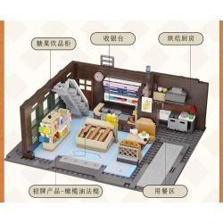 PANTASY 85013 non  TIỆM BÁNH CHÂU bộ đồ chơi xếp lắp ráp ghép mô hình Creator BAKERY Sáng Tạo 2800 khối