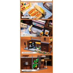 PANTASY 85013 non  TIỆM BÁNH CHÂU bộ đồ chơi xếp lắp ráp ghép mô hình Creator BAKERY Sáng Tạo 2800 khối