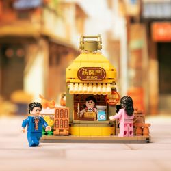 PANTASY 11020 non  CỬA HÀNG NGŨ CỐC VÀ DẦU HOÀI CỔ COFCO bộ đồ chơi xếp lắp ráp ghép mô hình City Thành Phố 500 khối