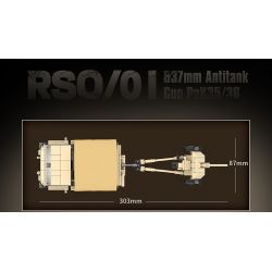 QuanGuan 100250 Quan Guan 100250 non  MÁY KÉO RSO/01 & SÚNG CHỐNG TĂNG 37MM bộ đồ chơi xếp lắp ráp ghép mô hình Military Army RSO/01 & 37MM ANTITANK GUN PAK35/36 Quân Sự Bộ Đội 606 khối