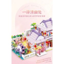 SLUBAN M38-B1078 B1078 1078 M38B1078 38-B1078 non  CÔ GÁI ĐẦY MÀU SẮC TRONG MƠ HỒNG QUÁN TRÀ bộ đồ chơi xếp lắp ráp ghép mô hình Girl Con Gái 981 khối