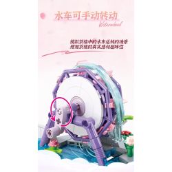 SLUBAN M38-B1078 B1078 1078 M38B1078 38-B1078 non  CÔ GÁI ĐẦY MÀU SẮC TRONG MƠ HỒNG QUÁN TRÀ bộ đồ chơi xếp lắp ráp ghép mô hình Girl Con Gái 981 khối