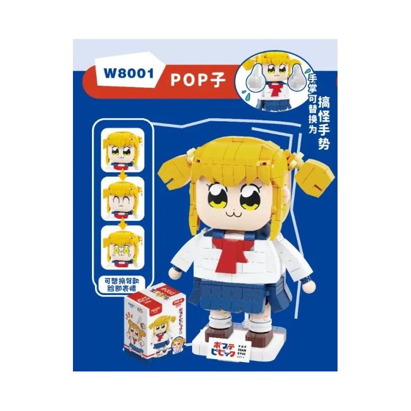 FUNIFY W8001 8001 non  CUỘC SỐNG THƯỜNG NGÀY CỦA POPZI VÀ PIPI bộ đồ chơi xếp lắp ráp ghép mô hình Movie & Game Phim Và Trò Chơi