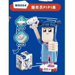 FUNIFY W8004 8004 non  CUỘC SỐNG HÀNG NGÀY CỦA POPPER VÀ PIPI CÔ HẦU BÀN XINH ĐẸP bộ đồ chơi xếp lắp ráp ghép mô hình Movie & Game Phim Và Trò Chơi
