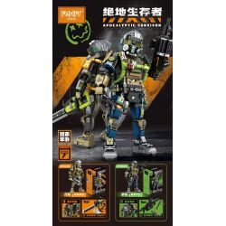 FUNIFY W9019 9019 non  NGƯỜI SỐNG SÓT CỦA JEDI HANS bộ đồ chơi xếp lắp ráp ghép mô hình APOCALYPTIC SURVIVOR