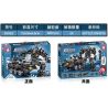 LE YI 81062 non  MACHINE FRENZY CHIẾN BINH CÔNG LÝ SWAT XE BỌC THÉP bộ đồ chơi xếp lắp ráp ghép mô hình Military Army Quân Sự Bộ Đội 688 khối