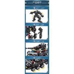 LE YI 81062 non  MACHINE FRENZY CHIẾN BINH CÔNG LÝ SWAT XE BỌC THÉP bộ đồ chơi xếp lắp ráp ghép mô hình Military Army Quân Sự Bộ Đội 688 khối