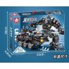 LE YI 81062 non  MACHINE FRENZY CHIẾN BINH CÔNG LÝ SWAT XE BỌC THÉP bộ đồ chơi xếp lắp ráp ghép mô hình Military Army Quân Sự Bộ Đội 688 khối