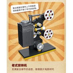 JIESTAR 58097 non  CƠN SỐT HIỆN ĐẠI 6 MẪU TV HOÀI CỔ ĐIỆN THOẠI ĐIỂN KÍNH VIỄN VỌNG THIÊN VĂN RADIO MÁY PHA CÀ PHÊ ESPRESSO CHIẾU KIỂU CŨ bộ đồ chơi xếp lắp ráp ghép mô hình Creator Sáng Tạo 487 khối