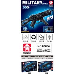 LE YI 88086 non  SÚNG TIỂU LIÊN MP5 bộ đồ chơi xếp lắp ráp ghép mô hình Military Army Quân Sự Bộ Đội 353 khối