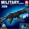 LE YI 88086 non  SÚNG TIỂU LIÊN MP5 bộ đồ chơi xếp lắp ráp ghép mô hình Military Army Quân Sự Bộ Đội 353 khối