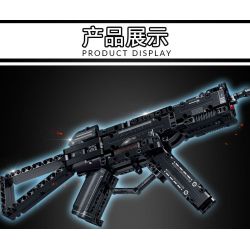 LE YI 88086 non  SÚNG TIỂU LIÊN MP5 bộ đồ chơi xếp lắp ráp ghép mô hình Military Army Quân Sự Bộ Đội 353 khối