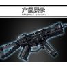 LE YI 88086 non  SÚNG TIỂU LIÊN MP5 bộ đồ chơi xếp lắp ráp ghép mô hình Military Army Quân Sự Bộ Đội 353 khối