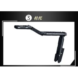 LE YI 88087 non  SÚNG TIỂU LIÊN UZI bộ đồ chơi xếp lắp ráp ghép mô hình Military Army Quân Sự Bộ Đội 402 khối