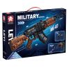 LE YI 81060 non  SÚNG TRƯỜNG TỰ ĐỘNG AK-47 bộ đồ chơi xếp lắp ráp ghép mô hình Military Army Quân Sự Bộ Đội 516 khối