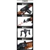 LE YI 81060 non  SÚNG TRƯỜNG TỰ ĐỘNG AK-47 bộ đồ chơi xếp lắp ráp ghép mô hình Military Army Quân Sự Bộ Đội 516 khối
